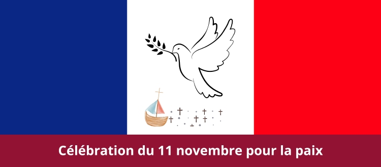 Célébration du 11 novembre pour la paix, église St Vincent.