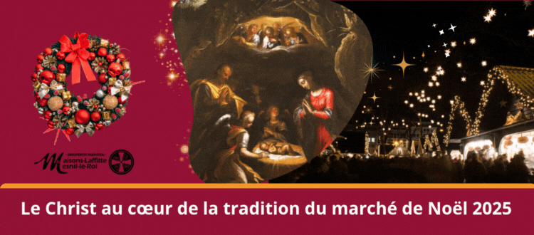 Le Christ au cœur de la tradition du marché de Noël paroissial 2025.