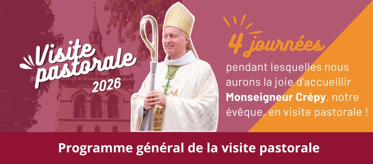 Programme de la visite pastorale de Mgr Luc Crépy.
